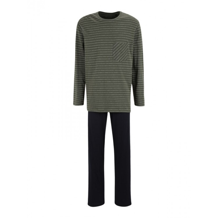 Men Underwear | SCHIESSER Long Pajamas in Khaki - WL32975