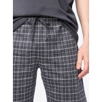 Men Underwear | SCHIESSER Short Pajamas in Anthracite, Light Grey - LD22548