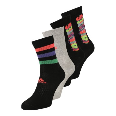 Men Sportswear | ADIDAS PERFORMANCE Athletic Socks in Black, Mottled Grey - OX21728
