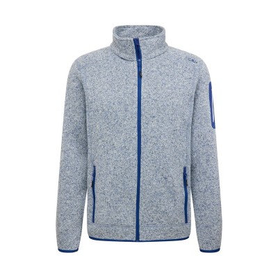 Men Sportswear | CMP Athletic Fleece Jacket in Cream - TC31174