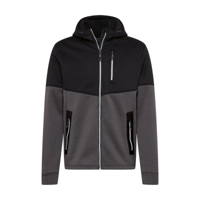 Men Sportswear | KILLTEC Athletic Jacket in Mottled Black, Mottled Grey - LF76576