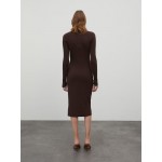 Women Dresses | EDITED Knitted dress 'Hada' in Dark Brown - AT47956