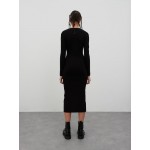 Women Dresses | EDITED Knitted dress 'Lacie' in Black - IG57925