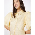 Women Dresses | PIECES Shirt Dress in Light Yellow - GZ59487