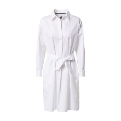 Women Plus sizes | BOSS Casual Shirt Dress 'Detelizza' in White - ST57820