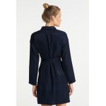 Women Plus sizes | DreiMaster Vintage Shirt Dress in Marine Blue - IJ64382