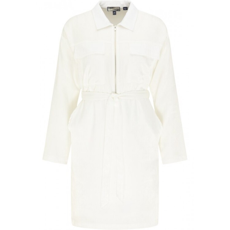 Women Plus sizes | DreiMaster Vintage Shirt Dress in White - OK08492