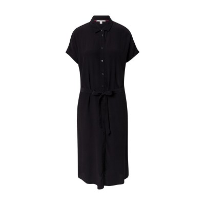 Women Plus sizes | ESPRIT Shirt Dress in Black - RY08035
