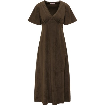 Women Plus sizes | IZIA Dress in Olive - EC94017