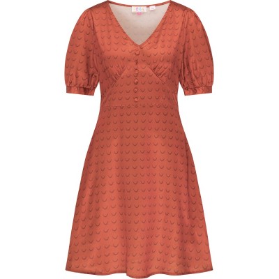 Women Plus sizes | IZIA Shirt Dress in Orange - BS43468