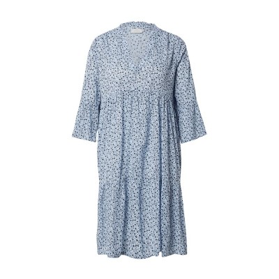 Women Plus sizes | Kaffe Dress 'Berna Amber' in Light Blue - GE37603