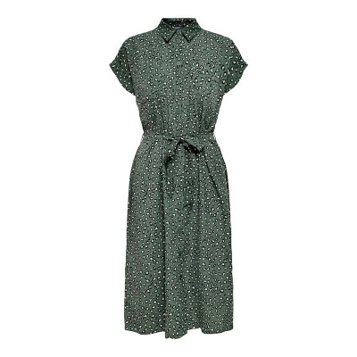 Women Plus sizes | ONLY Shirt Dress 'Hannover' in Dark Green - XV92958