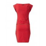 Women Plus sizes | Ragwear Summer Dress 'Tag Zig Zag' in Red - IK23481