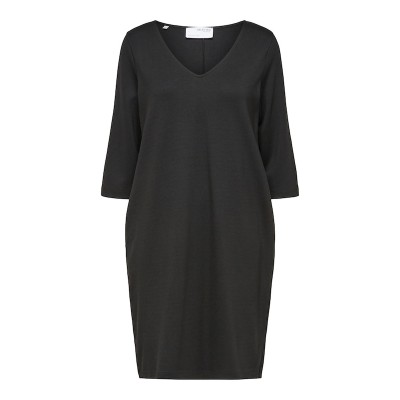 Women Plus sizes | SELECTED FEMME Dress 'Caro-Tunni' in Black - NH90109