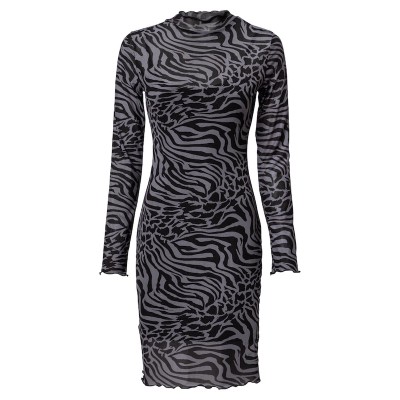 Women Plus sizes | Urban Classics Dress in Silver Grey - WM93265