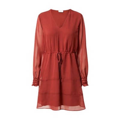 Women Plus sizes | VILA Dress 'VALINE' in Rusty Red - AC25846