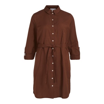 Women Plus sizes | VILA Shirt Dress in Auburn - LB35592
