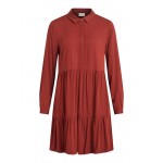 Women Plus sizes | VILA Shirt Dress 'Morose' in Rusty Red - DO55012