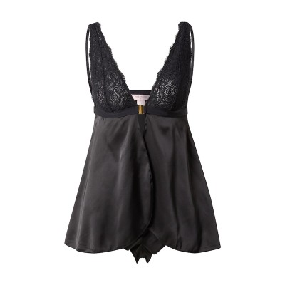 Women Underwear | Hunkemöller Short Pajama Set 'Mariah' in Black - CG77480