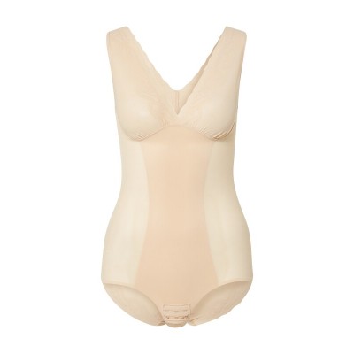 Women Underwear | MAGIC Bodyfashion Shaping Bodysuit 'Scallop Sheer' in Beige - IK40451