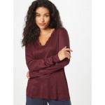 Women Underwear | SCHIESSER Pajama Shirt in Burgundy - SI11762