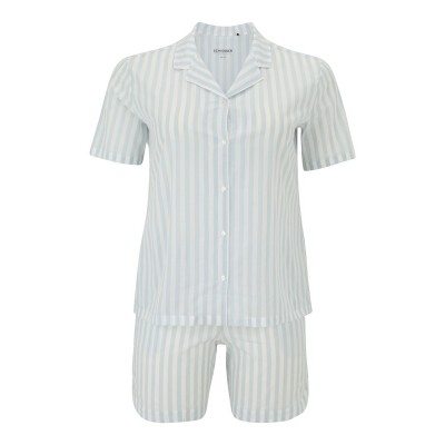 Women Underwear | SCHIESSER Short Pajama Set 'Pyjama Story' in Light Blue - LD54458