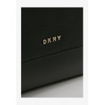 DKNY BRYANT FLAP CBODY SUTTON - Across body bag - black/gold/black
