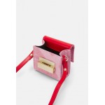 GCDS OVERDYED CUBE BAG UNISEX - Across body bag - coral/pink