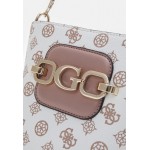 Guess HENSELY LOGO BUCKET - Across body bag - rosewood multi/taupe