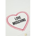 Love Moschino LOVE HEART STUD CROSSBODY - Across body bag - bianco/white
