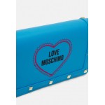 Love Moschino LOVE HEART STUD CROSSBODY - Across body bag - oceano/blue