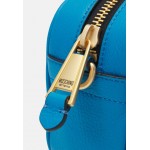 MOSCHINO LETTERING CHAIN CAMERA - Across body bag - light blue/blue