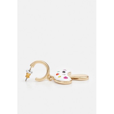 BAUBLEBAR SUGARFIX MUSHROOM HUGGIE HOOP EARRINGS - Earrings - white/gold-coloured