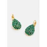 Dyrberg/Kern BETTA - Earrings - green/gold-coloured/gold-coloured