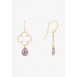 Latelita OPEN CLOVER GEMSTONE - Earrings - purple