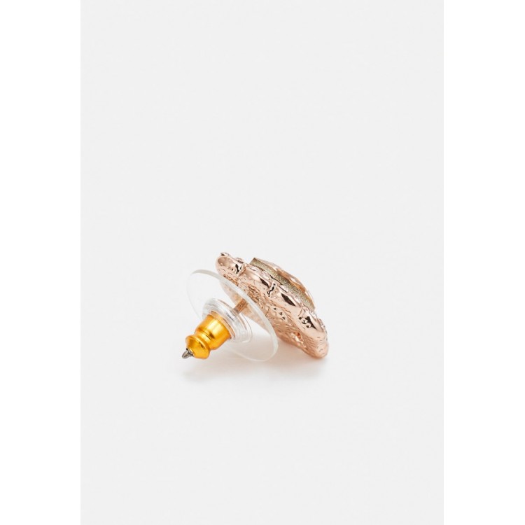 Marchesa PEAR BUTTON - Earrings - rose gold-coloured/silk/silver-coloured