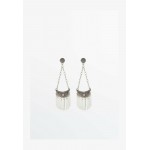 Massimo Dutti Earrings - silver coloured/silver-coloured
