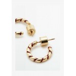Massimo Dutti MIT EMAILLE - Earrings - brown