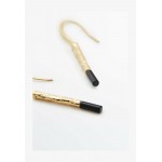 Massimo Dutti MIT STAB UND STEIN - Earrings - gold/gold-coloured