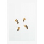 Massimo Dutti MIT STRASS - Earrings - gold/gold-coloured