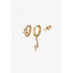 Orelia LIGHTENING AND STAR EAR PARTY 3 PACK - Earrings - pale gold-coloured/gold-coloured