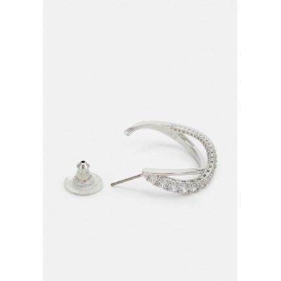 Swarovski MINI HOOP - Earrings - silver-coloured