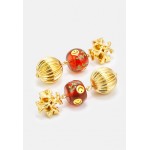 Tory Burch ROXANNE SMALL DOUBLE DROP EARRING - Earrings - gold-coloured