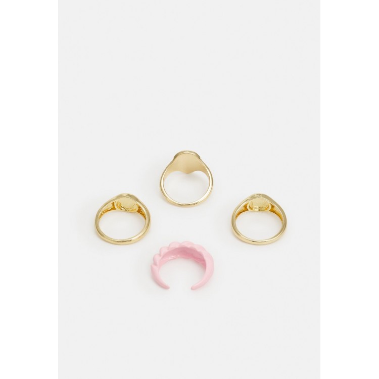 Fire & Glory FGOLINE 4 PACK RINGS - Ring - gold-coloured/multi-coloured/gold-coloured