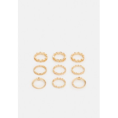 Pieces PCALMA RINGPACK 9 PACK - Ring - gold-coloured