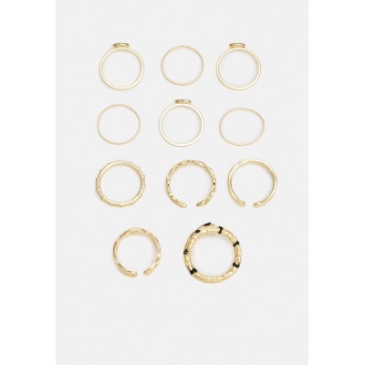 Pieces PCHINNE 11 PACK - Ring - gold-coloured/black/gold-coloured