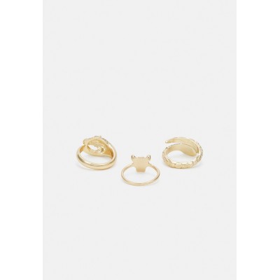 Pieces PCSNAKE 3 PACK - Ring - gold-coloured